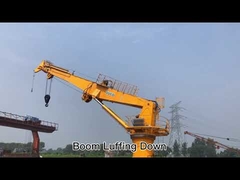 1.5t 36.6m Deck Ship Telescopic ABS Crane Grab Bucket
